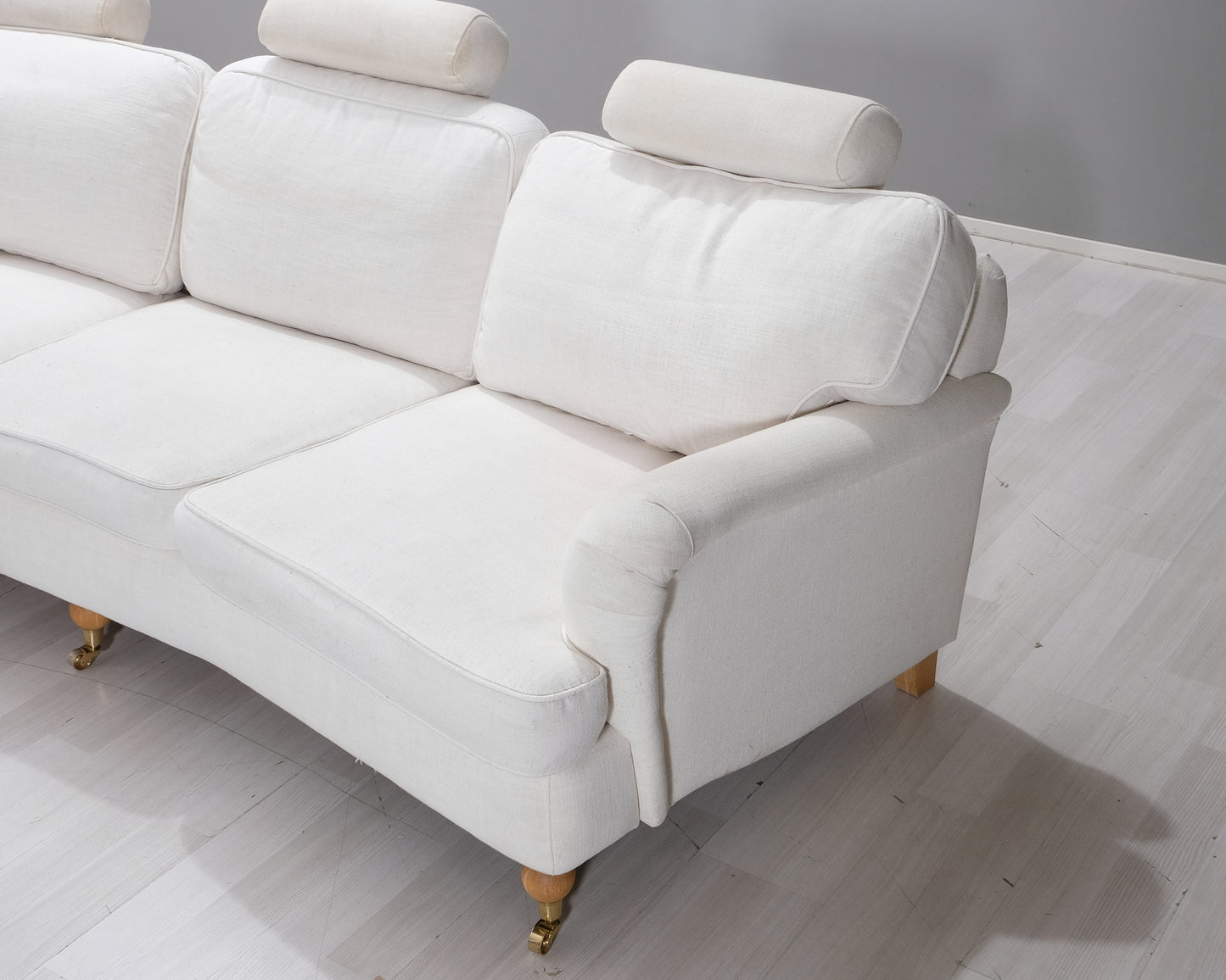Mio Watford 3-sits tygsoffa vit