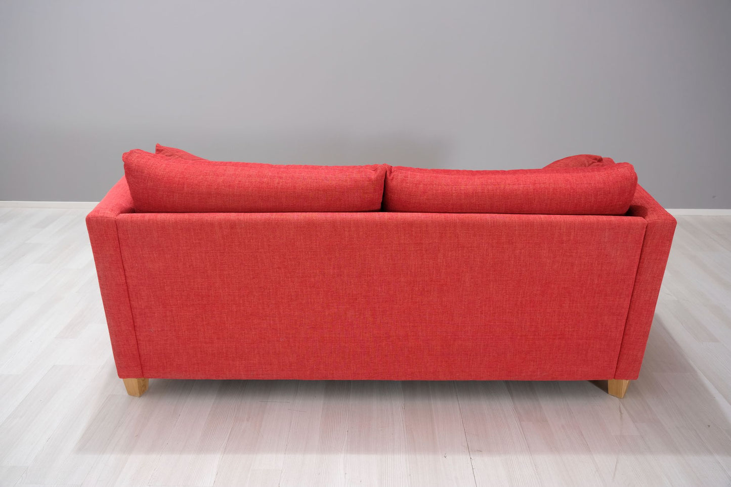 3-sits bäddsoffa röd