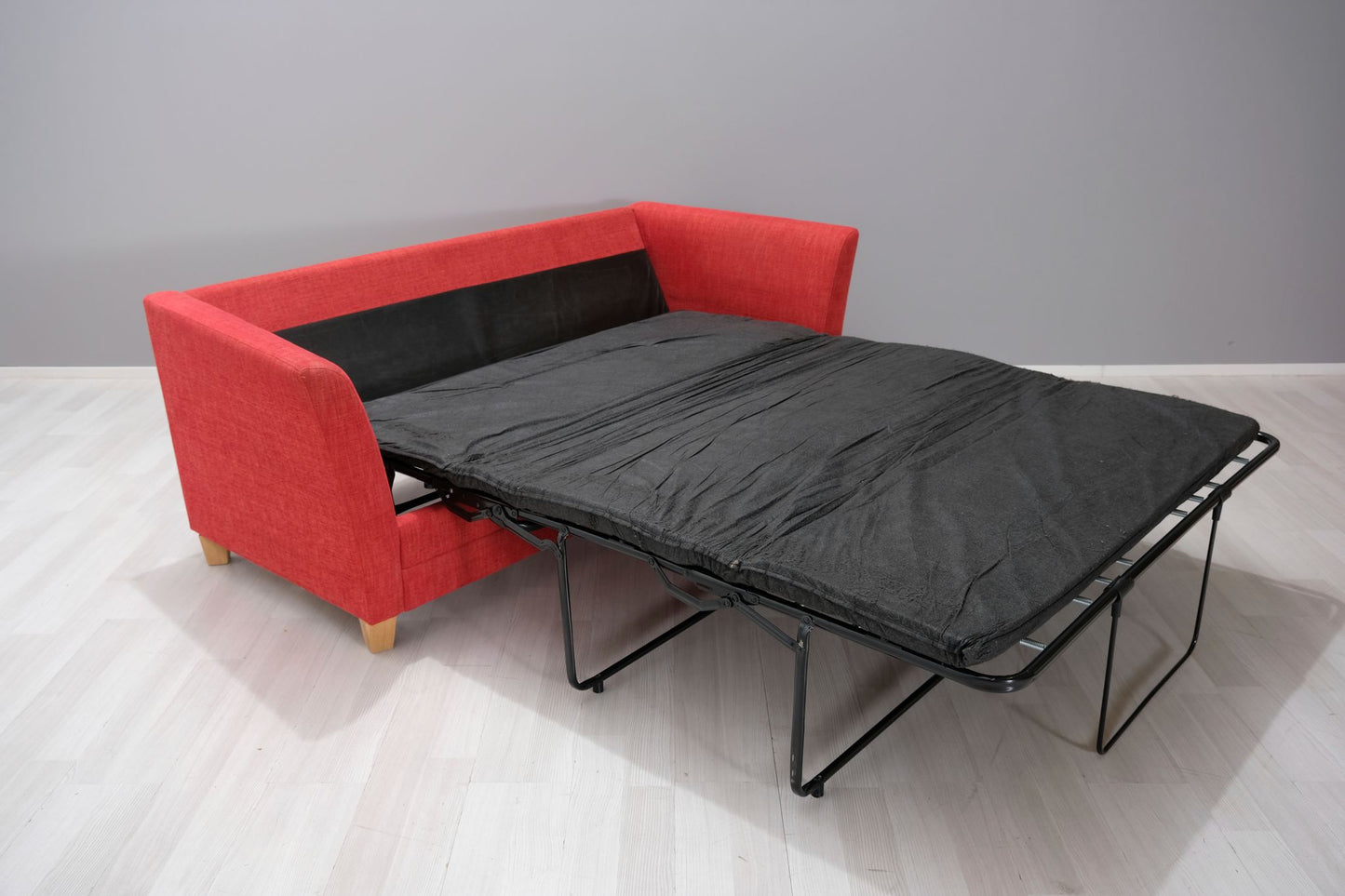 3-sits bäddsoffa röd