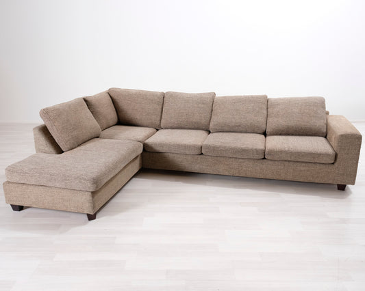 5-sits hörnsoffa beige